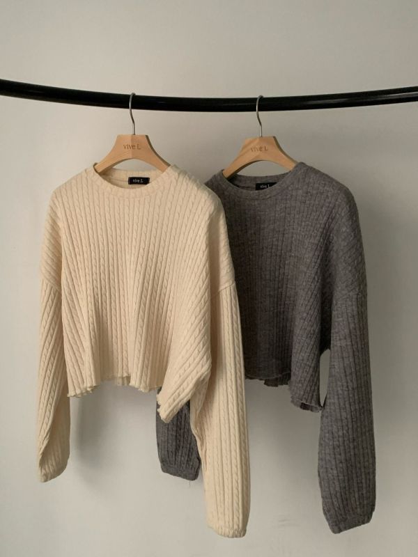 Nn102.全員必收好比例麻花針織t 