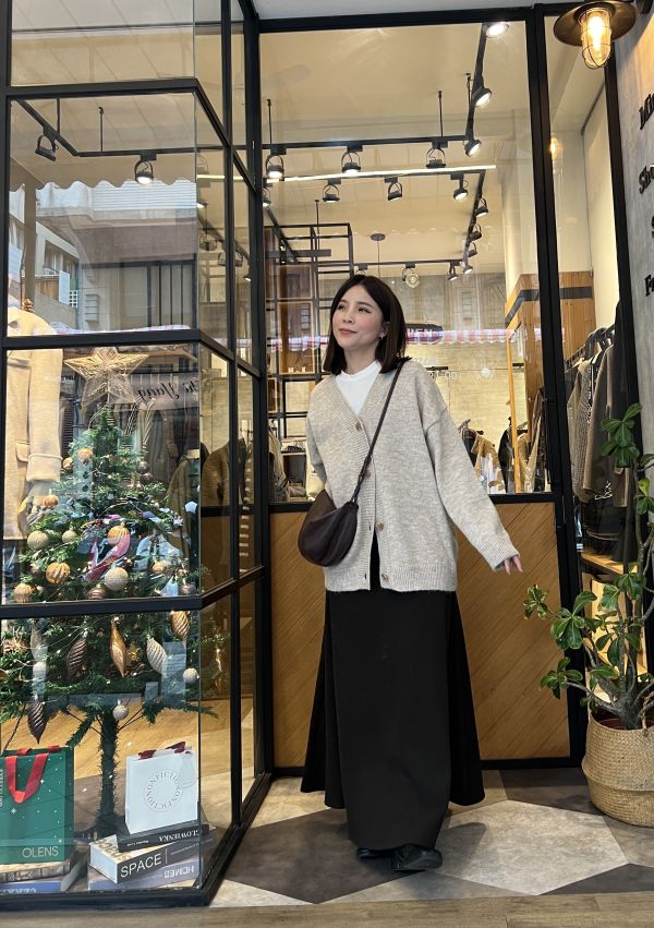 Jn114.質感S家完美裙擺顯瘦裙 