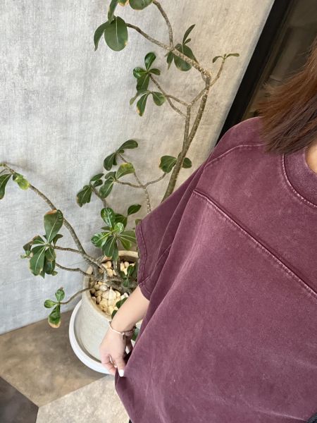 Mh307.無肩線美色水洗t 