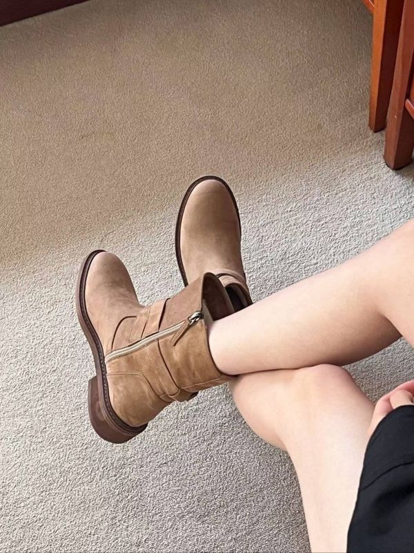 Nv125.超好看麂皮靴 