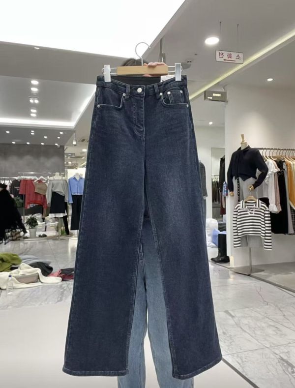 Dc117.p牌家超舒服內短絨牛仔褲 