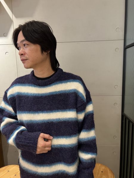 Dm112.室友搶著穿/可愛毛海條紋毛衣 