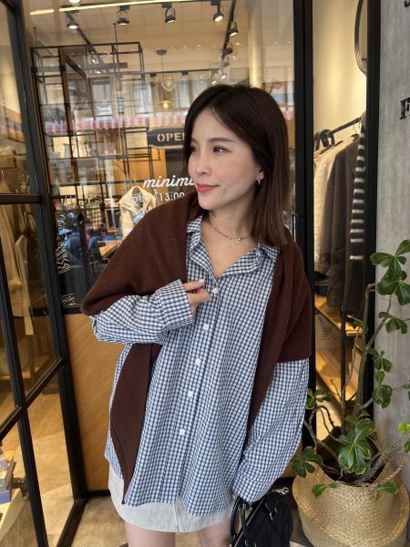 Sp127.100%羊絨披肩圍巾 