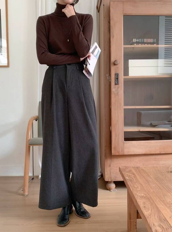 Nv112.全員必收霧面挺西褲 