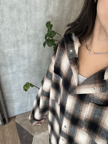 Dm111.全員必收磨毛帽格衫！ 