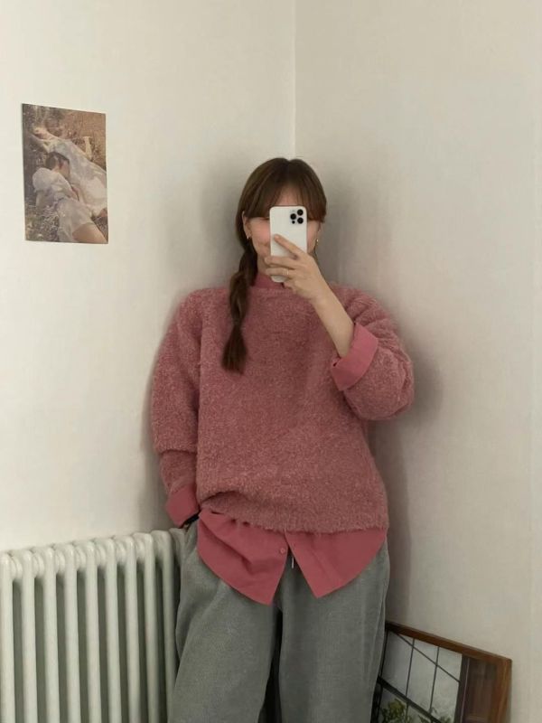 hn114.可愛色系QQ毛衣 