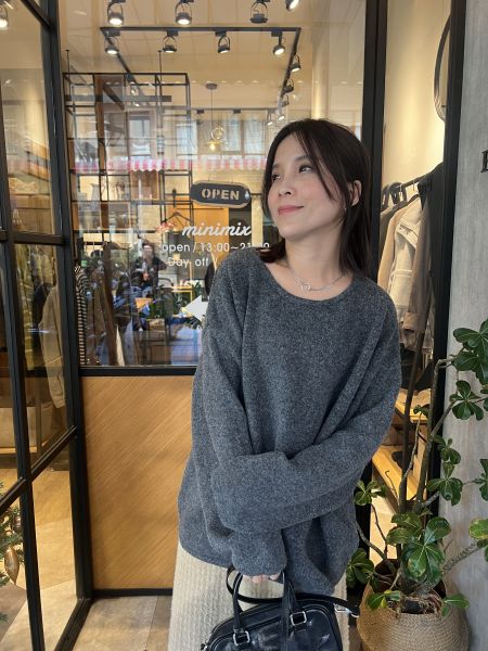 Dm106.附披肩慵懶QQ毛衣 