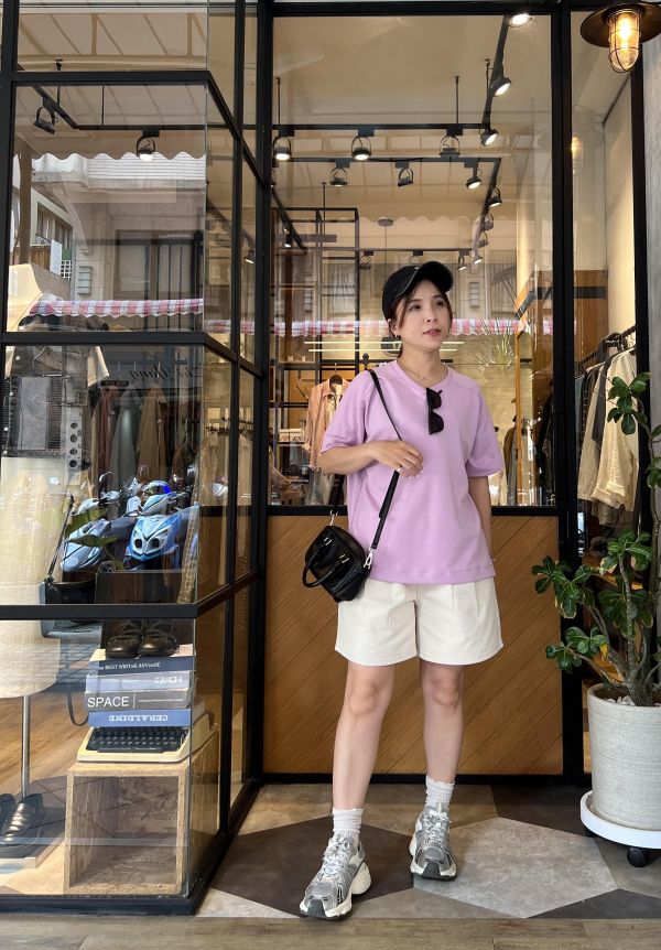 Ai29.不挑人奶油系短褲 