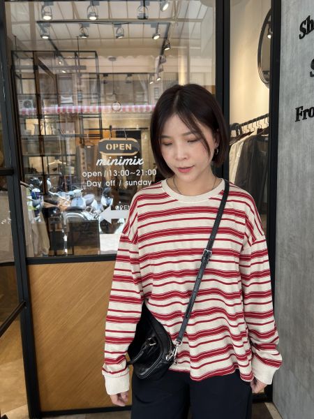 St02.愛牌家配色好美條紋t 