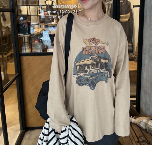 Nv102.質感復古跑車t 