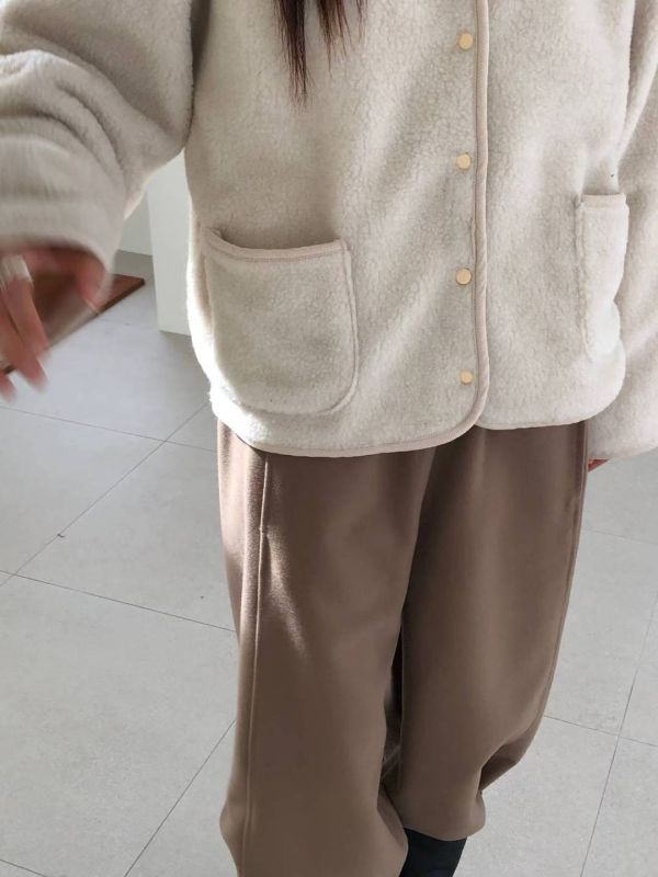 Dc121.暖呼呼羊羔毛翻領外 