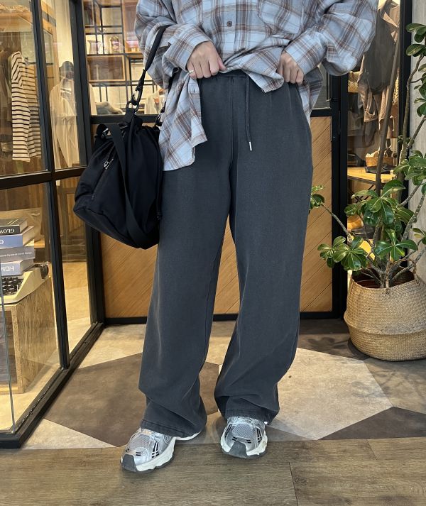 Nn112.長腿水洗處理棉褲 