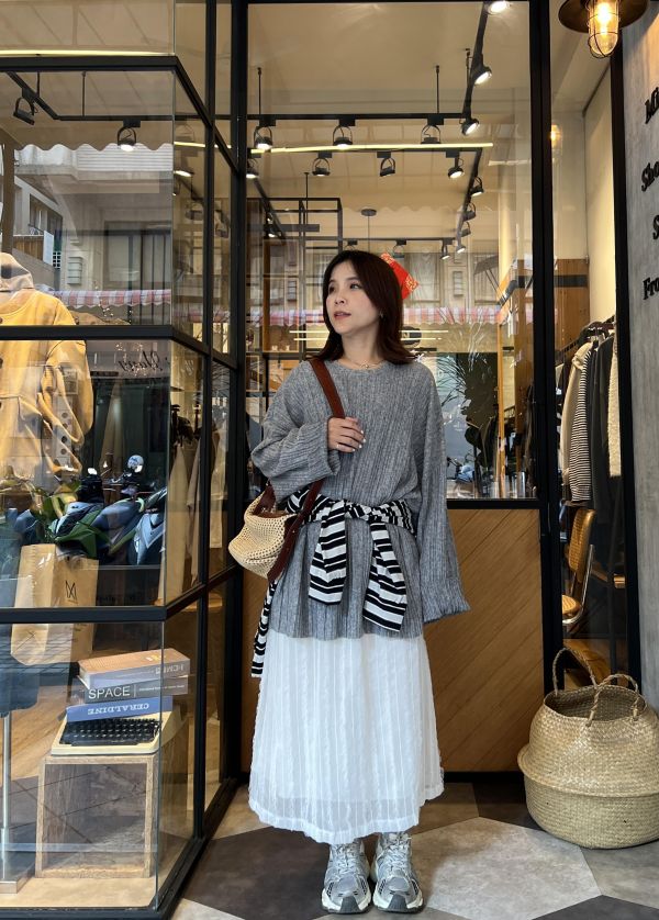 Ma318.質感s家皺摺慵懶上衣 