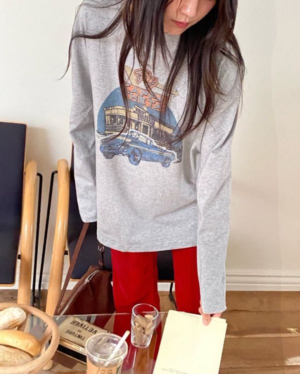 Nv102.質感復古跑車t 