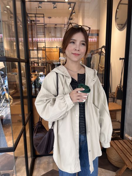 At910.K牌家超Q連帽襯衫外 