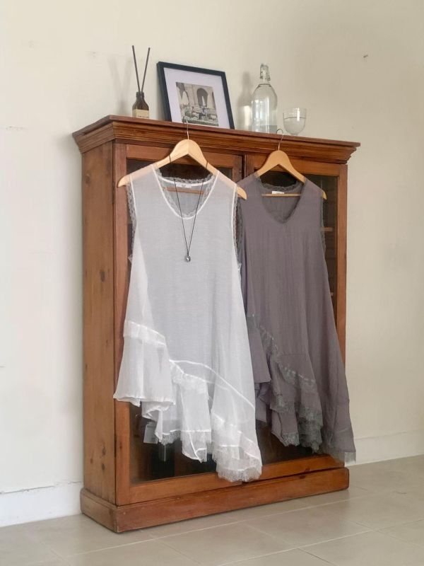 Ap411.超美不對稱拼蕾絲層次洋 