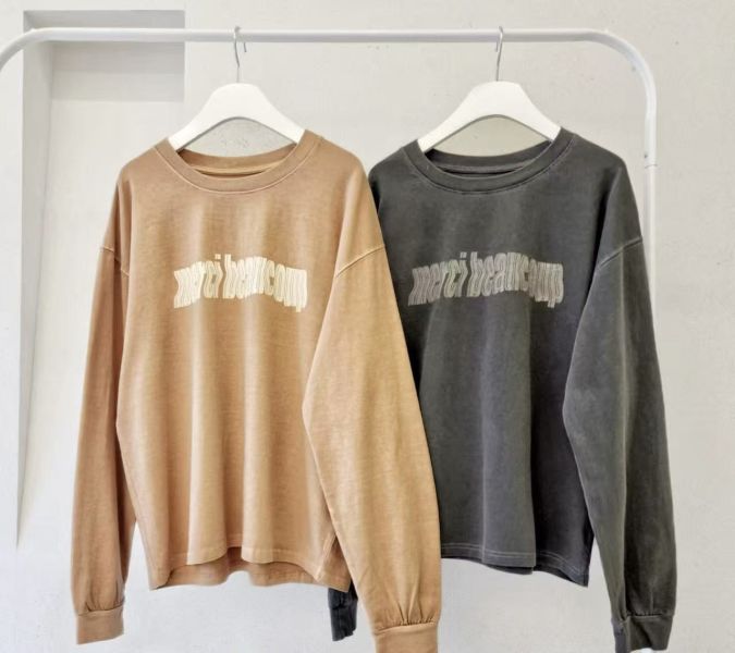 Jn102.質感水洗英字 