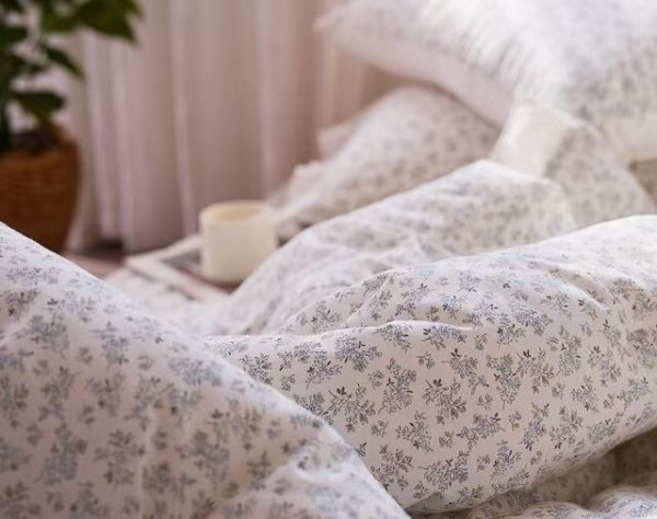 Kg87.少女心花語四季被/藍花 