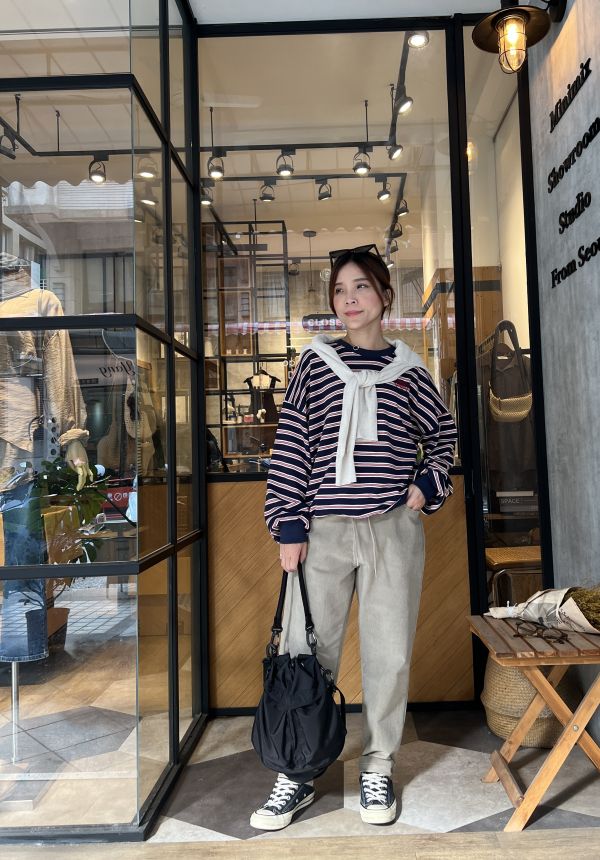 Nv103.好看配色條紋mtm 