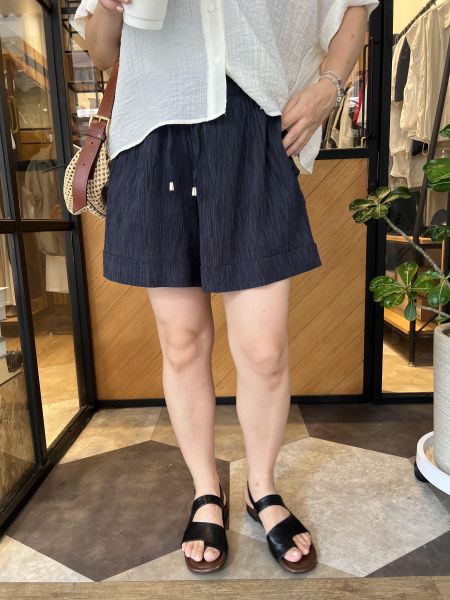 Ju23.不挑人涼感紋路短褲 