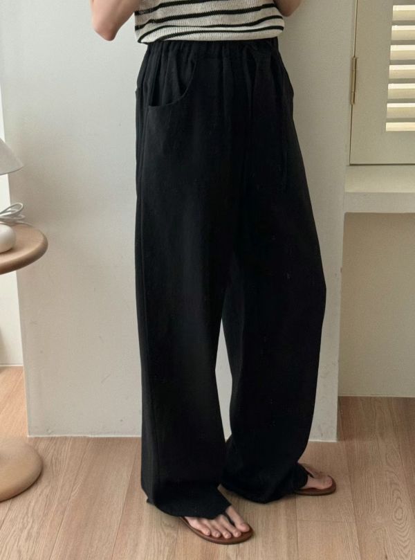 Tz318.不挑人棉麻寬褲 