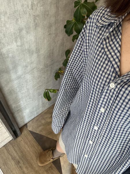 Sp109.超Q小方塊格衫/質感藍 