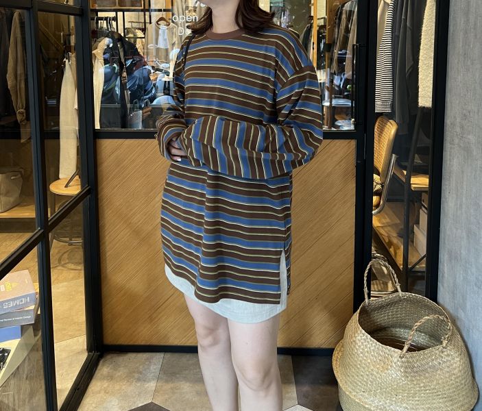 Ma308.必買好看配色條紋t 