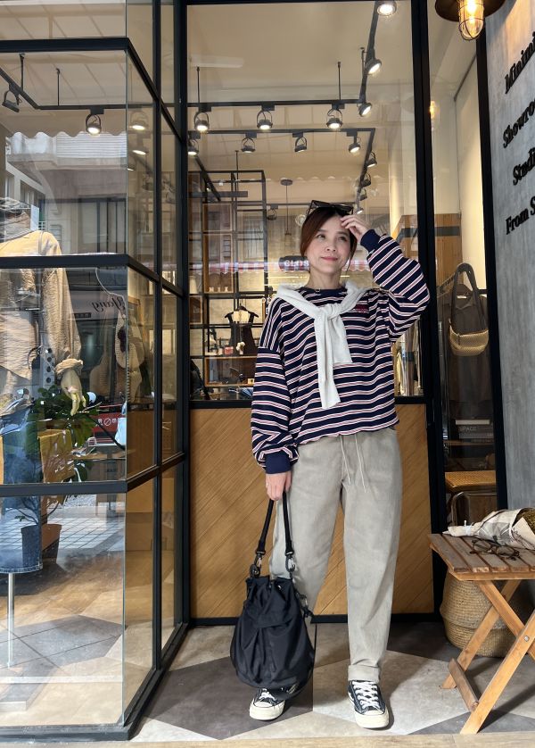 Nv103.好看配色條紋mtm 