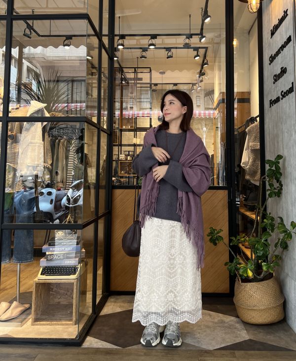 Dc119.超美雕花層次裙 