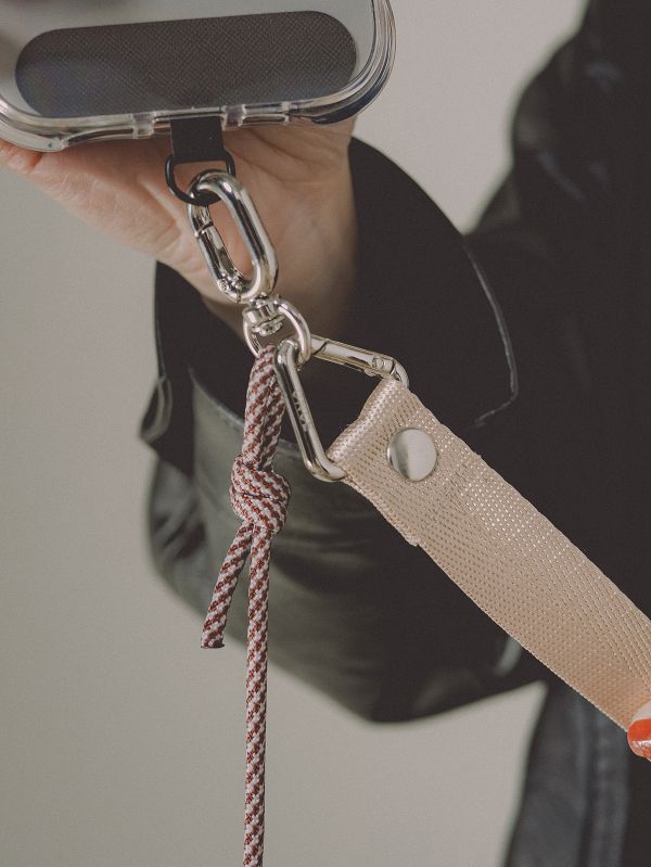 閃光系 | CRUSH - 沙漠鈦 * 金色 沙色 尼龍 傘繩 手機背帶 phone-strap 交換禮物 可拆式背帶 女友禮物 女生禮物 情人節禮物 手機掛繩 手機繩