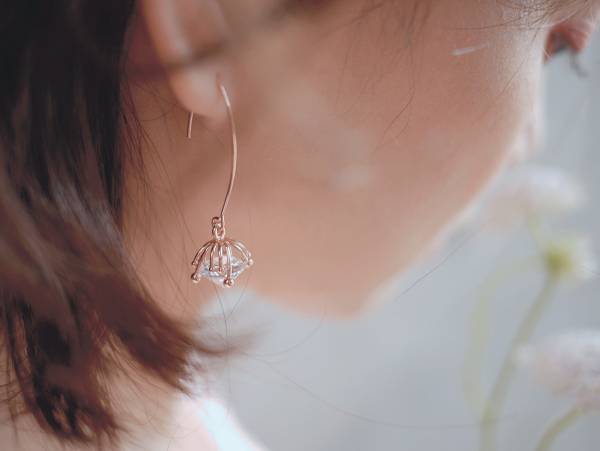 innocence series earrings- dandelion seeds (three colours to choose from) dandelion seeds