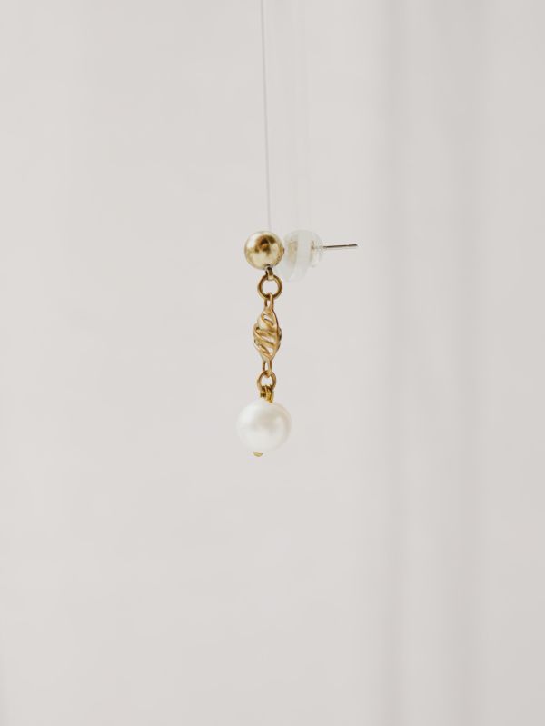 暮光系 - 海流沫金 *  黃銅 珍珠 海洋 泡沫 耳環 交換禮物 婚禮小物 情人節禮物 淡水珍珠 珍珠 珍珠耳環 生日禮物 耳環