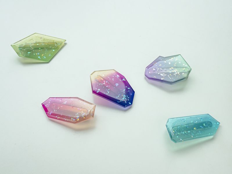 CRUSH | 琥珀糖 * 星球 幾何 壓克力 漸層 日系 可愛 髮飾 髮夾 