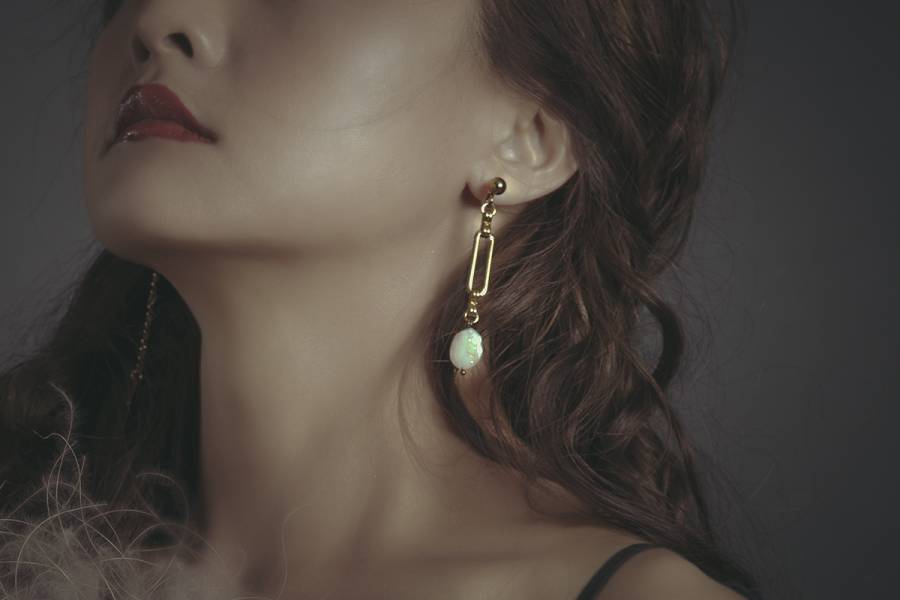 Hydromancy | Hydromancy Series – Aura of the ocean * earrings 變形珍珠 長耳環