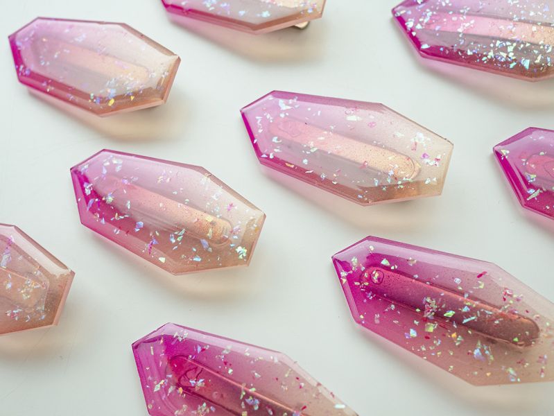 CRUSH | 琥珀糖 * 星球 幾何 壓克力 漸層 日系 可愛 髮飾 髮夾 