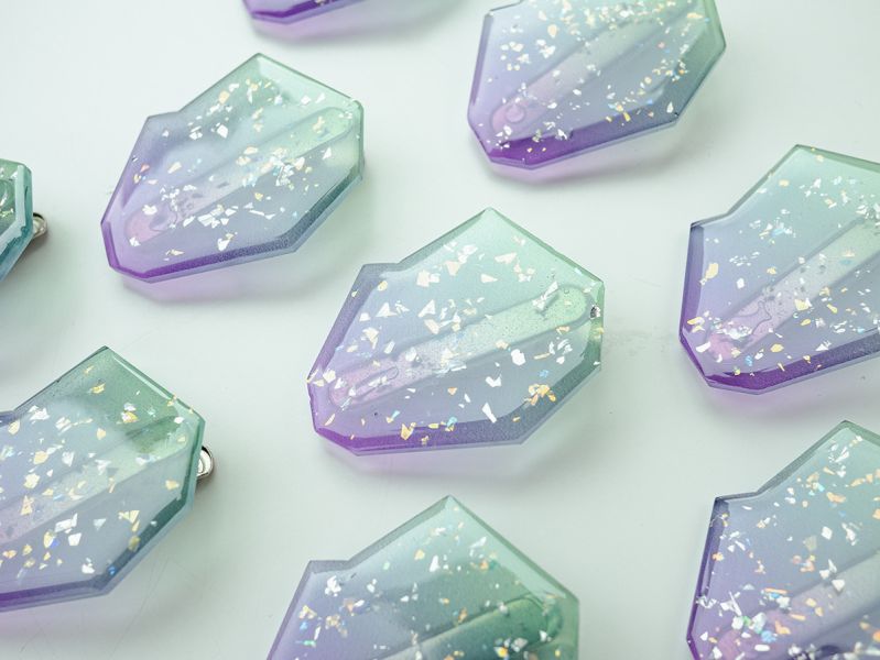 CRUSH | 琥珀糖 * 星球 幾何 壓克力 漸層 日系 可愛 髮飾 髮夾 