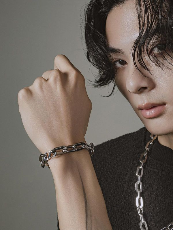 Unisex | 極晝系 - 長光 * 不銹鋼 粗鏈 中性 粗獷 手鍊 不銹鋼 交換禮物 手鍊 男手鏈 男 禮物 男友禮物 男生手鏈 男生禮物