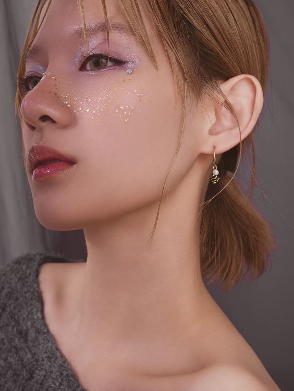 ONCE LITE | 暮光系 - BLACK * 黑色 珍珠 黃銅耳環 交換禮物 婚禮小物 情人節禮物 抗敏耳環 珍珠耳環 生日禮物 畢業禮物 迷你耳環 黃銅耳環