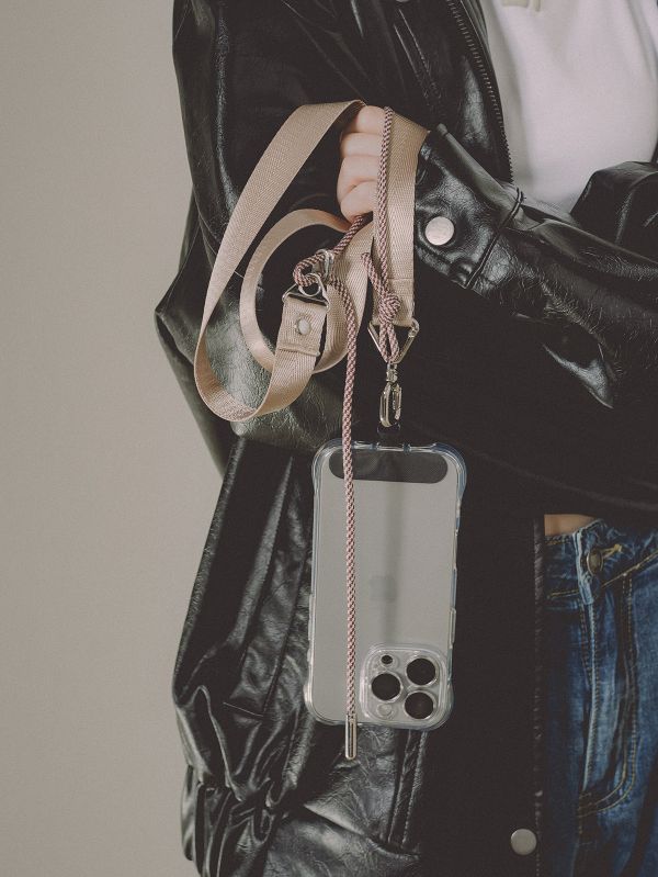 閃光系 | CRUSH - 沙漠鈦 * 金色 沙色 尼龍 傘繩 手機背帶 phone-strap 交換禮物 可拆式背帶 女友禮物 女生禮物 情人節禮物 手機掛繩 手機繩