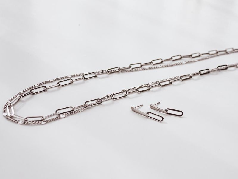 Unisex | 極晝系 - 換日線 * 不銹鋼 中性 耳環 不銹鋼 不銹鋼耳環 交換禮物 幾何項鍊 男禮物 男友禮物 男生耳環 男生禮物 耳環