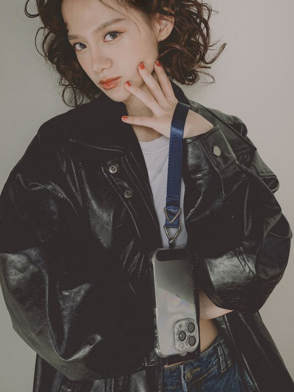 閃光系 | CRUSH - 湛海藍 * 藍色 尼龍 手機手帶 手機腕帶 phone-strap 交換禮物 可拆式背帶 女友禮物 女生禮物 情人節禮物 手機掛繩 手機繩