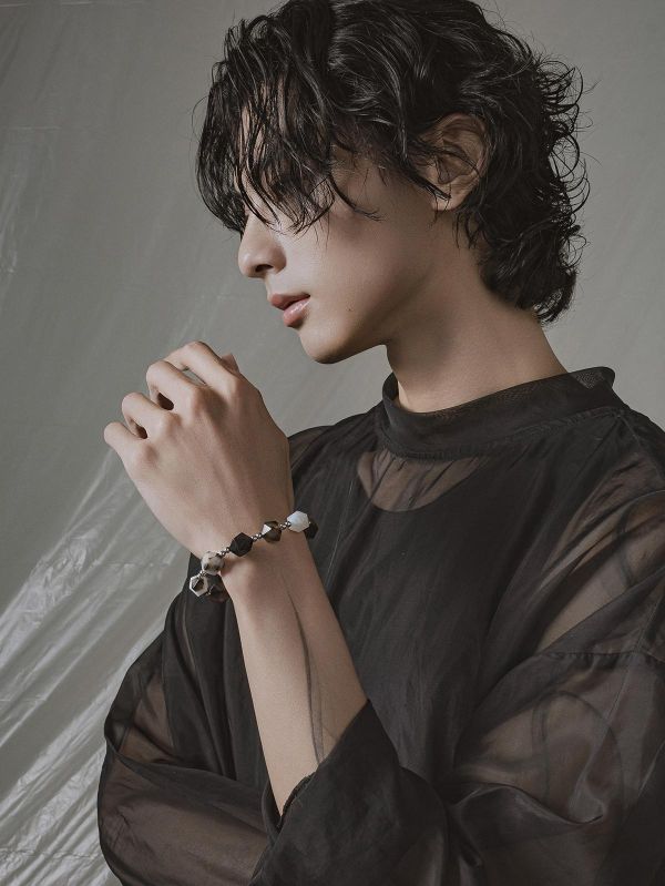 Unisex | 極晝系 - 黑煙 * 不銹鋼 水晶 礦石 瑪瑙 中性 手環 不銹鋼 交換禮物 男 禮物 男 手鍊 男友禮物 男生禮物 男生手鍊 手鍊