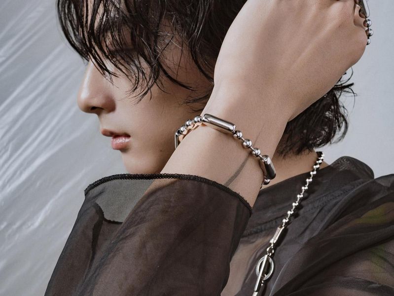 Unisex | 極晝系 - 靜日 * 不銹鋼 圓珠 中性 個性 幾何 手鍊 不銹鋼 交換禮物 手鍊 男手鍊  男 禮物 男友禮物 男生手鍊  男生禮物