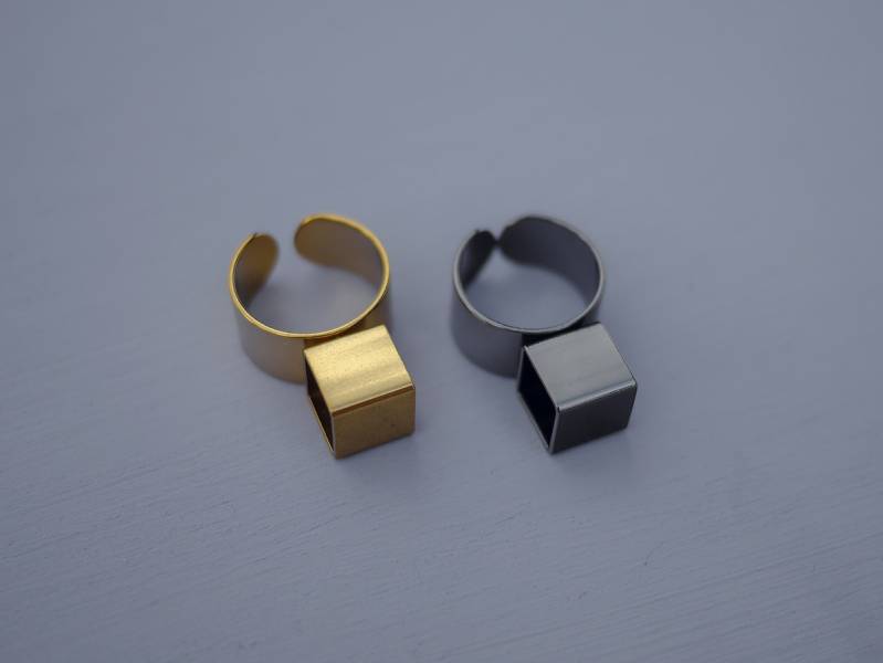 Telepathy | Telepathy Series- Subconscious– ring * 4 colours ring 正方形 正方形飾品 個性戒指 幾何戒指 戒指 立體戒指 設計款戒指