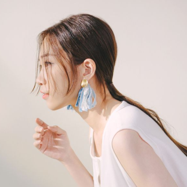 AFTERGLOW | 羽織 * 黃銅 藍染 植物染 天然 環保 有機棉 耳環 natural系列 recycled material 公平貿易 有機棉 有機的植物染 環保 環境友善 耳環藍染