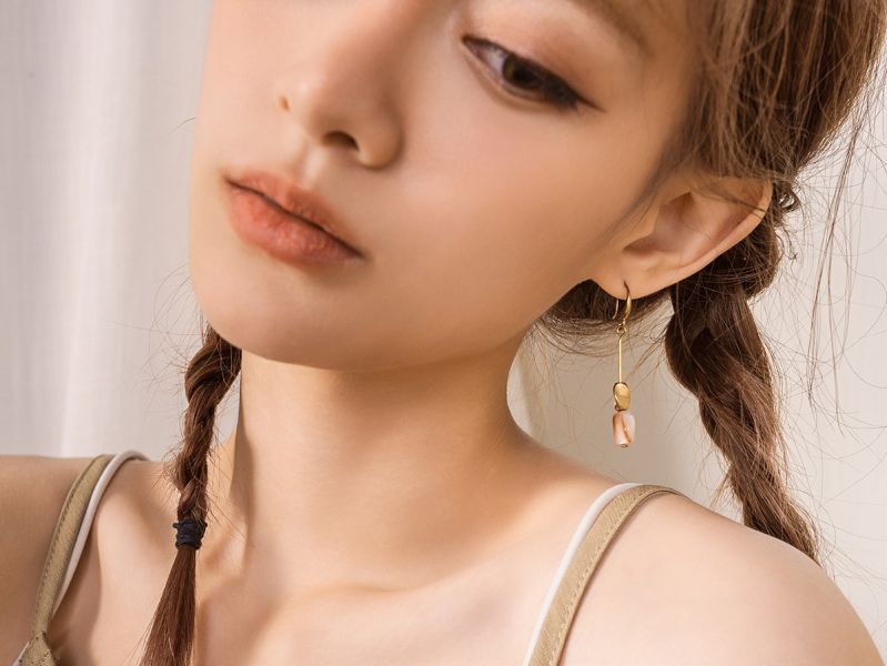汐語系 | 浪光 - 渡假風 夏日 海灘 貝殼 黃銅 抗敏耳環 女友禮物 抗敏耳環 生日禮物 耳夾 耳環 貝殼 黃銅 黃銅耳環