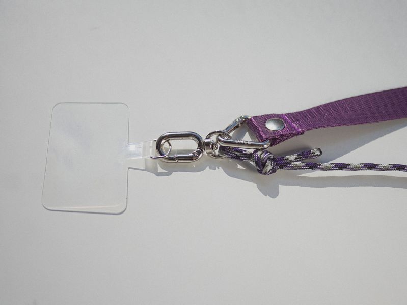 閃光系 | CRUSH - 紫羅蘭 * 紫色 金屬色 尼龍 傘繩 手機背帶 phone-strap 交換禮物 可拆式背帶 女友禮物 女生禮物 情人節禮物 手機掛繩 手機繩