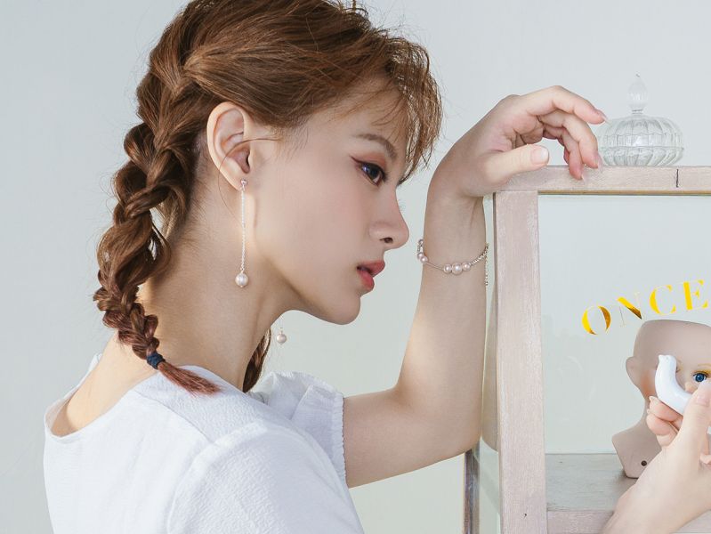 織光系 | 絹之光 純銀 棉珍珠 珍珠 串珠 抗敏 日系 耳環 925純銀 女 禮物 女生禮物 抗敏耳環 抗過敏 珍珠 珍珠耳環 生日禮物 耳環