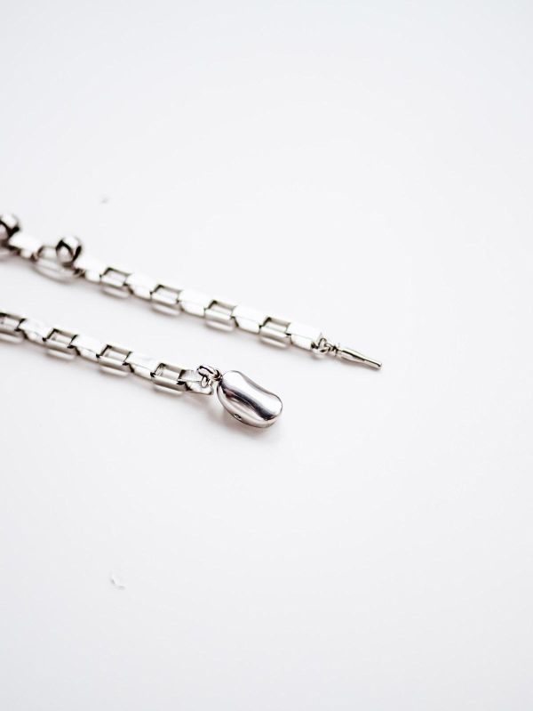 Unisex | 極晝系 - 冷光 * 不銹鋼 中性 圓球 方鏈 項鍊 不銹鋼 不銹鋼項鍊 交換禮物 幾何項鍊 男禮物 男友禮物 男生禮物 男生項鍊 項鍊