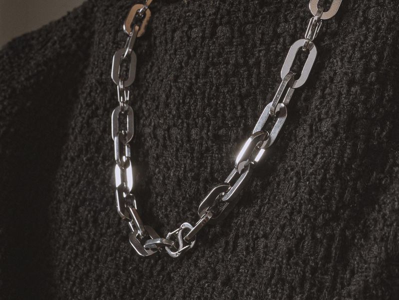 Unisex | 極晝系 - 長光 * 不銹鋼 粗鏈 中性 粗獷 項鍊 不銹鋼 交換禮物 男 禮物 男友禮物 男生禮物 男生項鍊 項鍊 項鍊 男